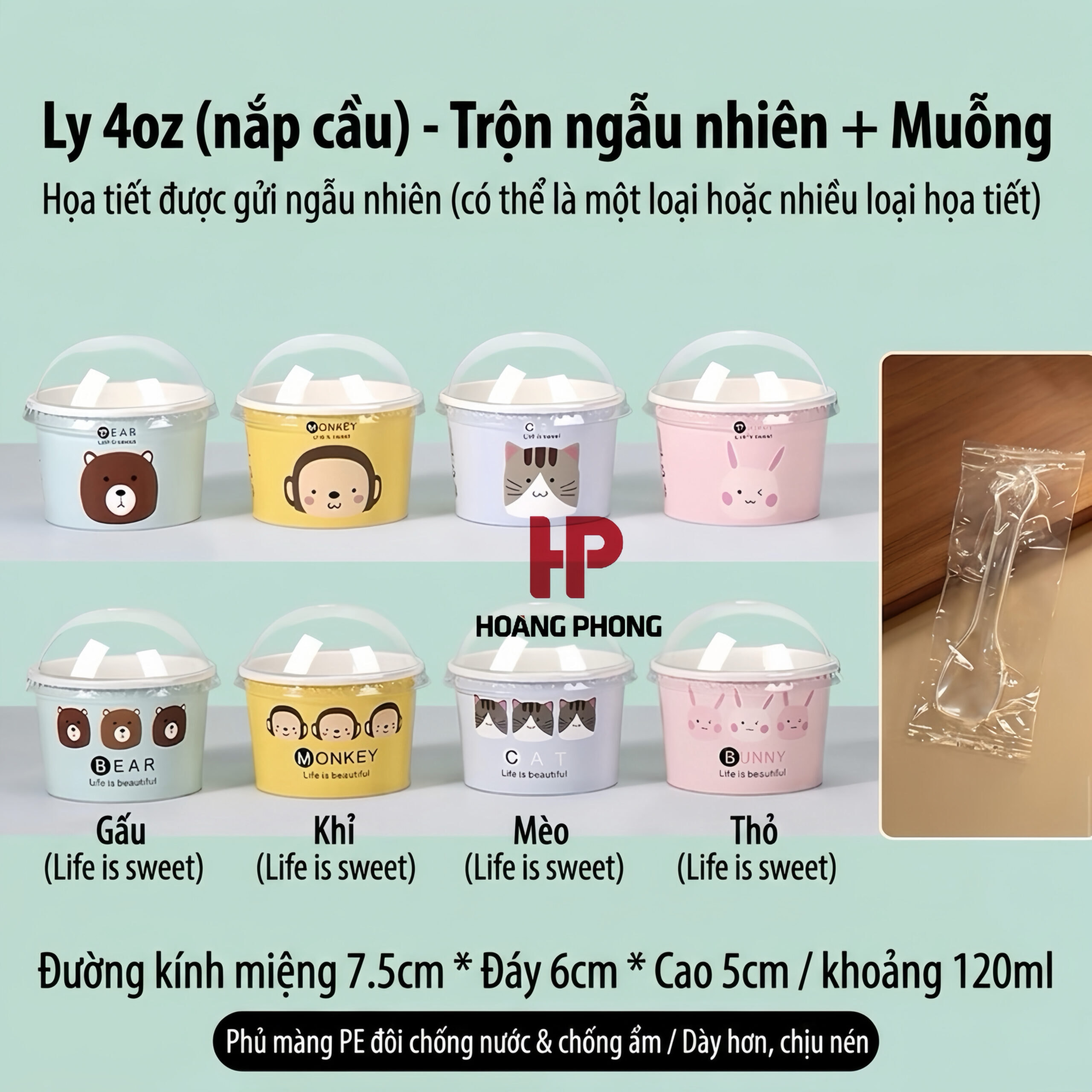 Hũ giấy đựng kem sữa chua giá sỉ