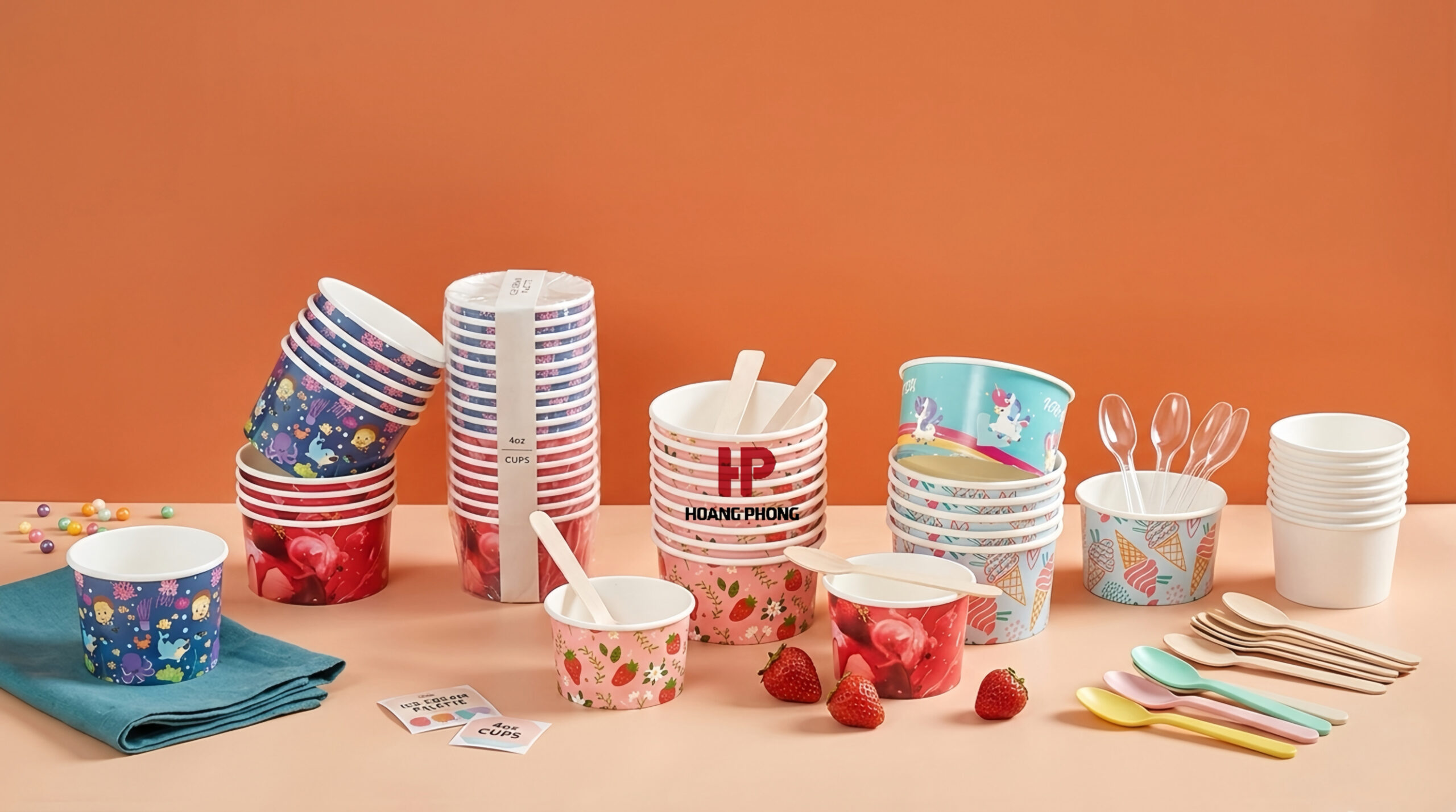 Hũ giấy đựng kem sữa chua