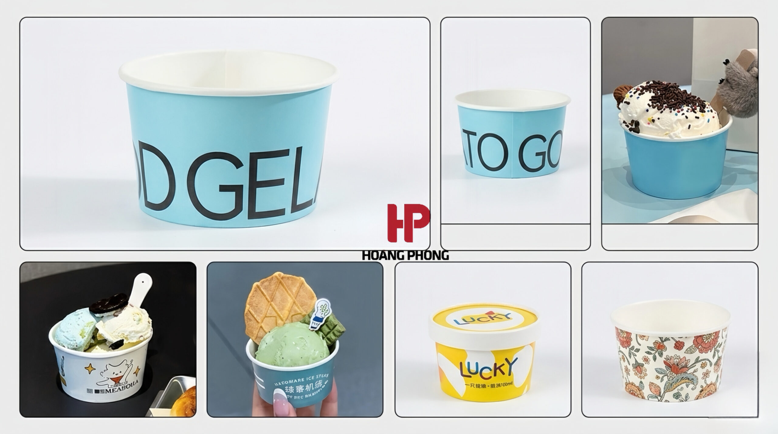 Hũ giấy đựng kem sữa chua mang đi