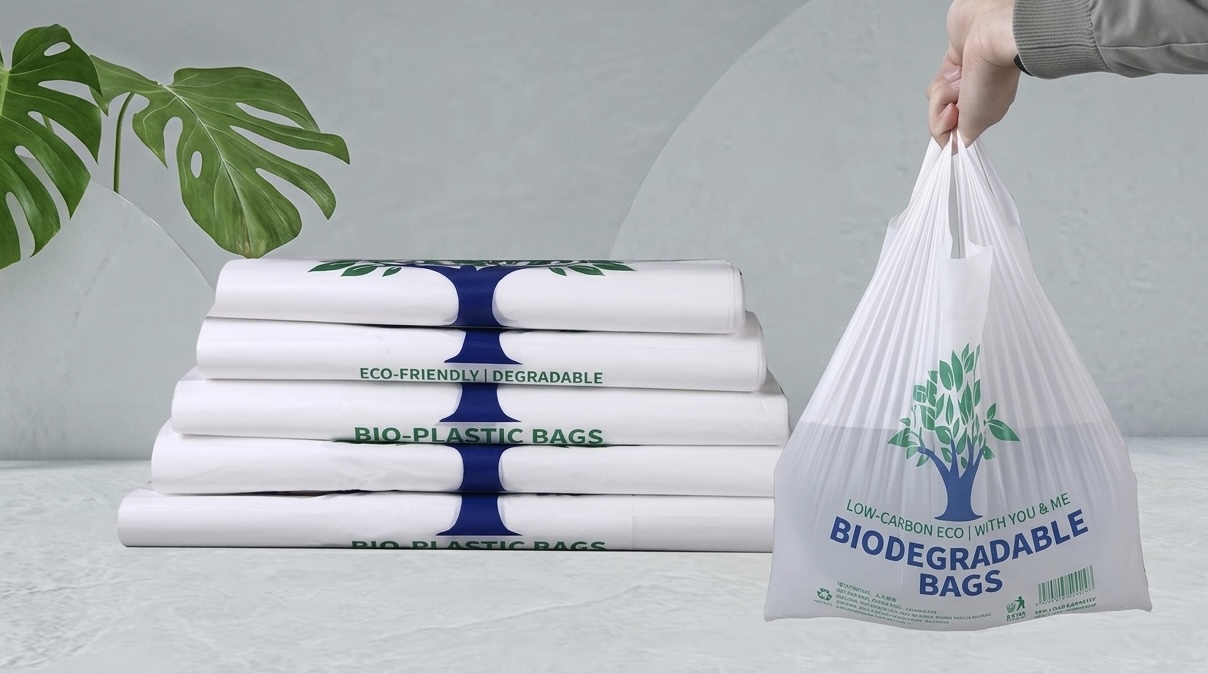 Túi sinh học tự hủy dùng cho cửa hàng và quán ăn