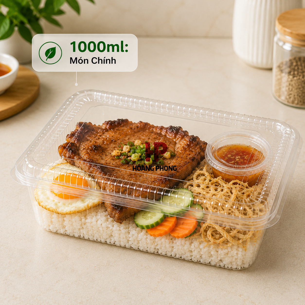Hộp nhựa dùng 1 lần 1000ml